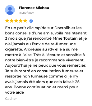 avis arrêt du tabac beatrice toutain auriculotherapie essonne